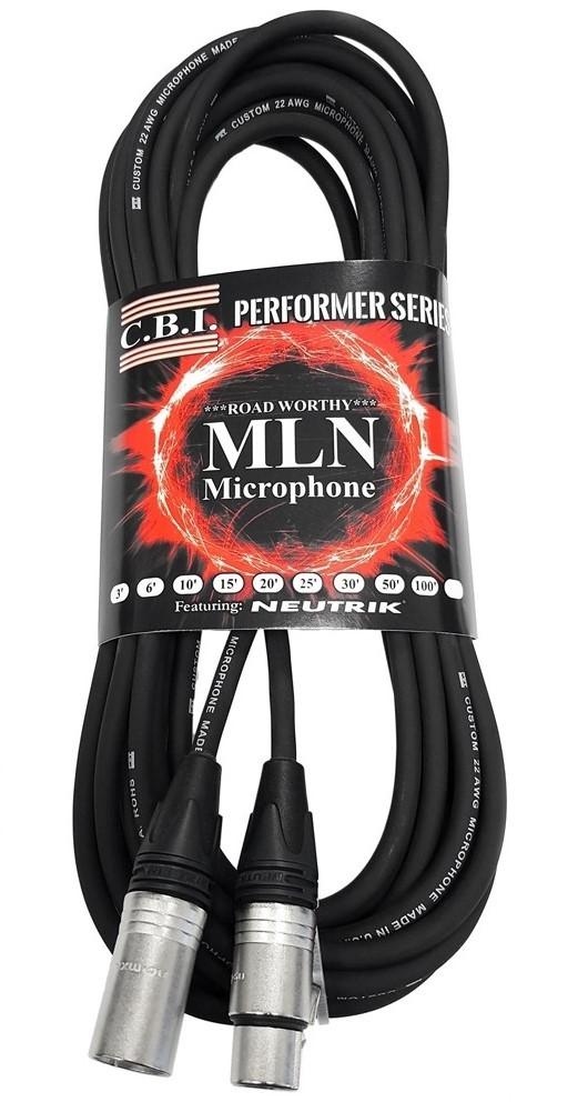 CBI Cables - 10 Foot (3 Metre) Performer Series Microphone Cable