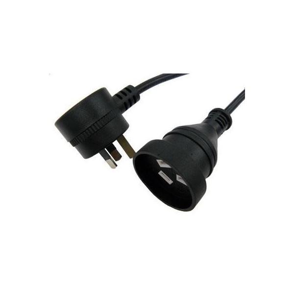 Black Moulded A/C Cable (1mtr)