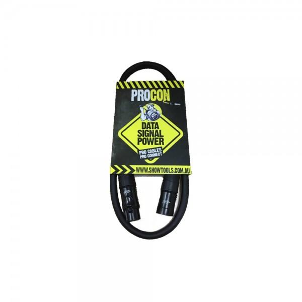 PROCON 5 Pin Pro DMX Cable, IP67, 2M length