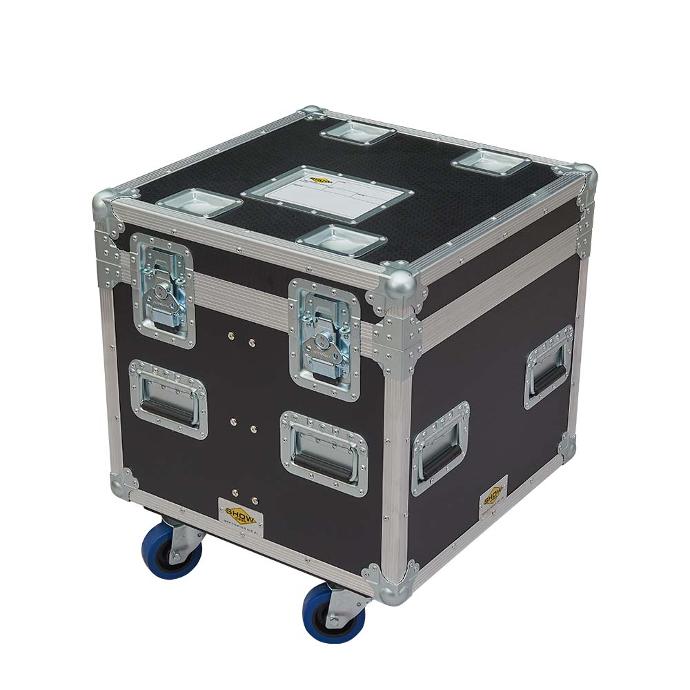 ShowCase - 4 x Ovation Profiles with zoom lens lift off lid roadcase 868W x 646D x 1180H