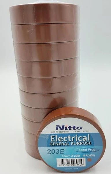 NITTO Electrical tape, brown, roll rate