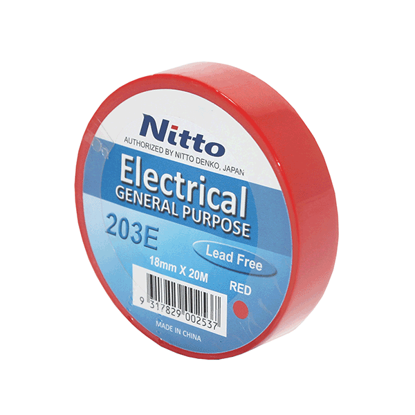NITTO Electrical tape, Red, roll rate