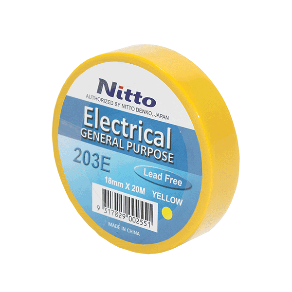 NITTO Electrical tape, Yellow, roll rate