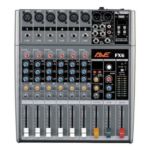 [AVE-STRIKE-FX6] AVE Strike FX6 - 6 Channel Mixer with FX