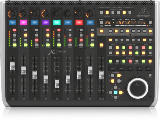 [BEHRINGERXTOUCH] Behringer Universal Control Surface with 9 Touch-Sensitive Motor Faders, LCD Scribble Strips and Ethernet/USB/MIDI Interface