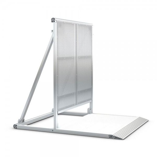 [EB-LT CWB-BC] Eurotruss 1035 Standard Crowd Barrier, with cable slot, silver