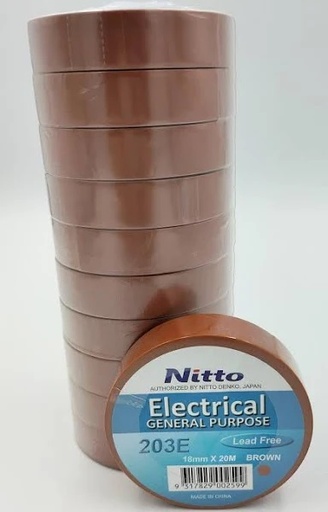 [NITTO-BROWN ROLL] NITTO Electrical tape, brown, roll rate