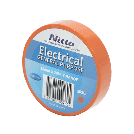 [NITTO-ORANGE ROLL] NITTO Electrical tape, Orange, roll rate